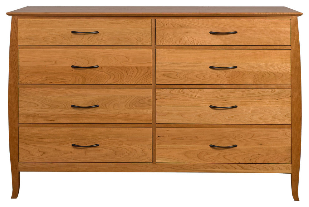Cascade 8 Drawer Double Dresser, Natural Cherry