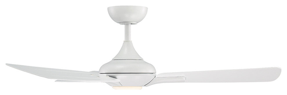 Modern Forms Mykonos Ceiling Fan, Matte White