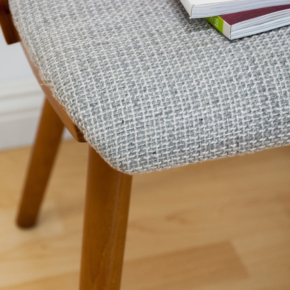 Nathan Mid Century Wood Accent Arm Chair