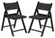 Safavieh Couture Shaylie Folding Dining Chair, Black