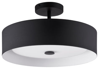 Lynch Semi Flush mount Mount, Black-White