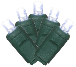 Vickerman X4G6105Pbg 34' Cool White Single Mold Wide Angle Led Christmas Light