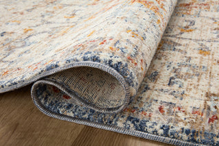 Loloi II Sorrento Ivory/Fiesta 18"x18" Sample Rug