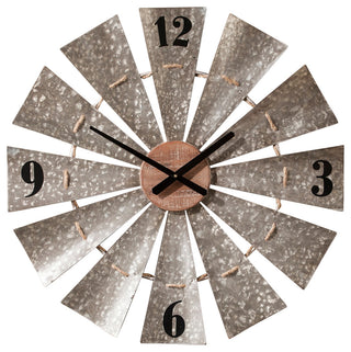 Mindel Oversized Decorative Windmill Wall Clock