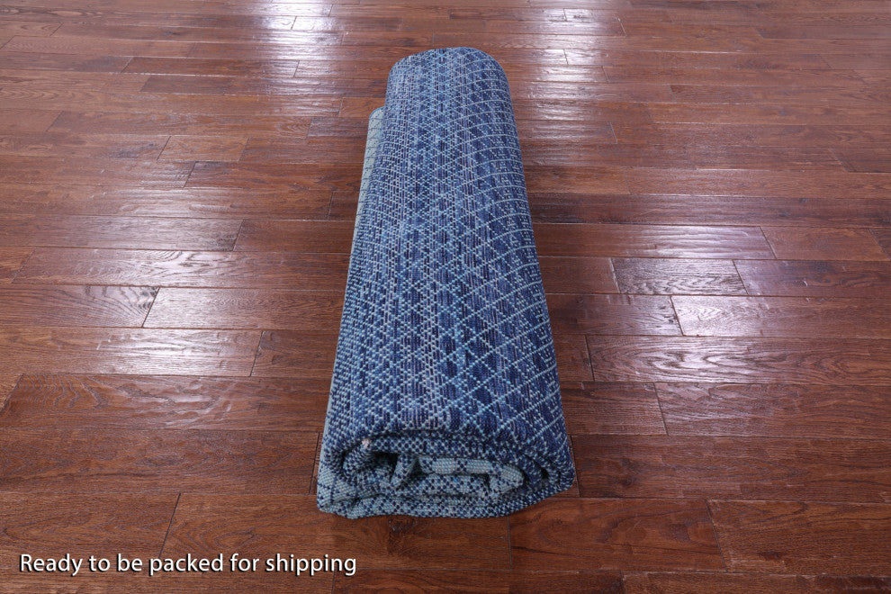 8' 1" X 10' 0" Hand Knotted Savannah Grass Wool Rug - Q13223