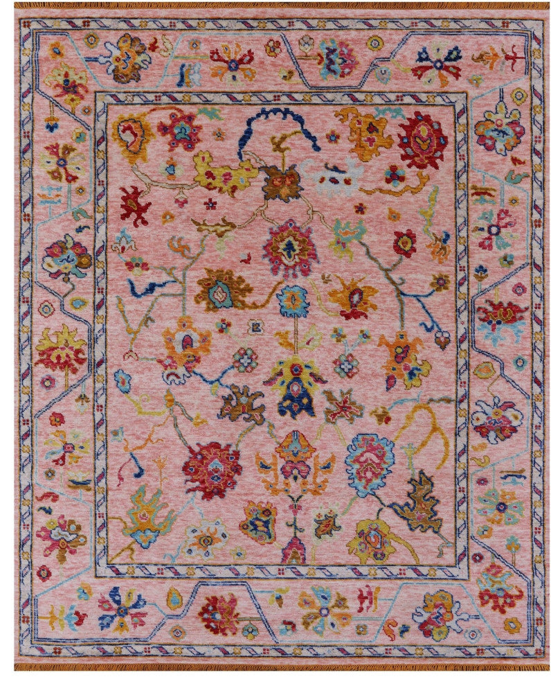 Turkish Oushak Hand Knotted Rug 8' 4" X 9' 10" - Q16057