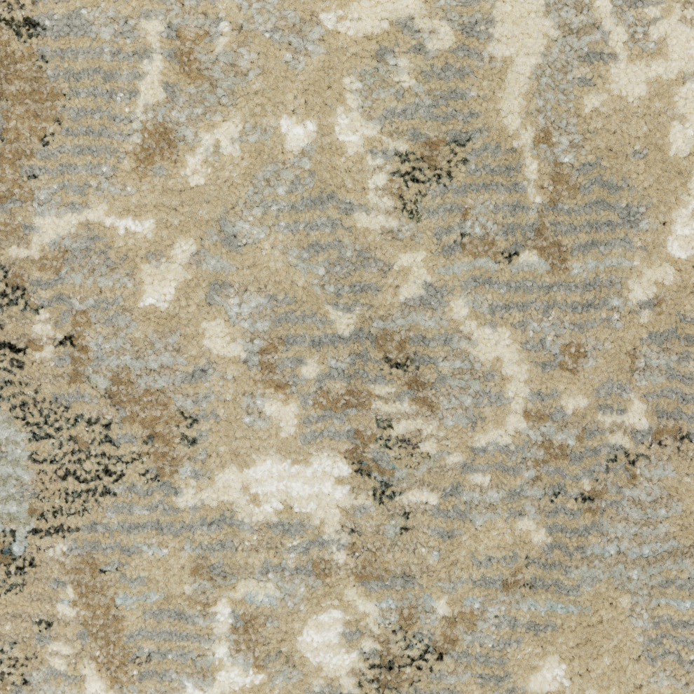Elements Abstract Desert Beige/Grey Area Rug, 7'10"x10'10"