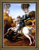 Raphael St. George and the Dragon Framed Premium Canvas Print, 18"x24"