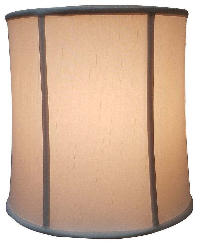Royal Designs Basic Drum Lampshade, Eggshell, 14x15x15