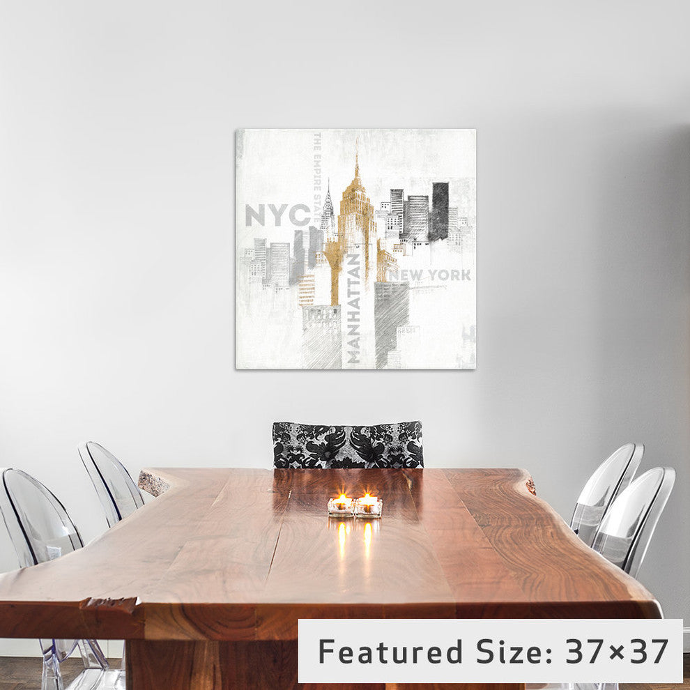 "Empire State Building" by All That Glitters, 37x37x1.5