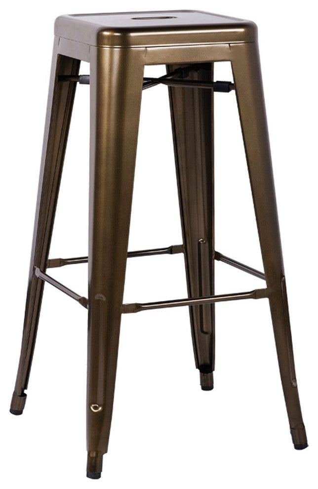 Acme Kiara Bar Stool Set of 2 Bronze 30- Seat Height