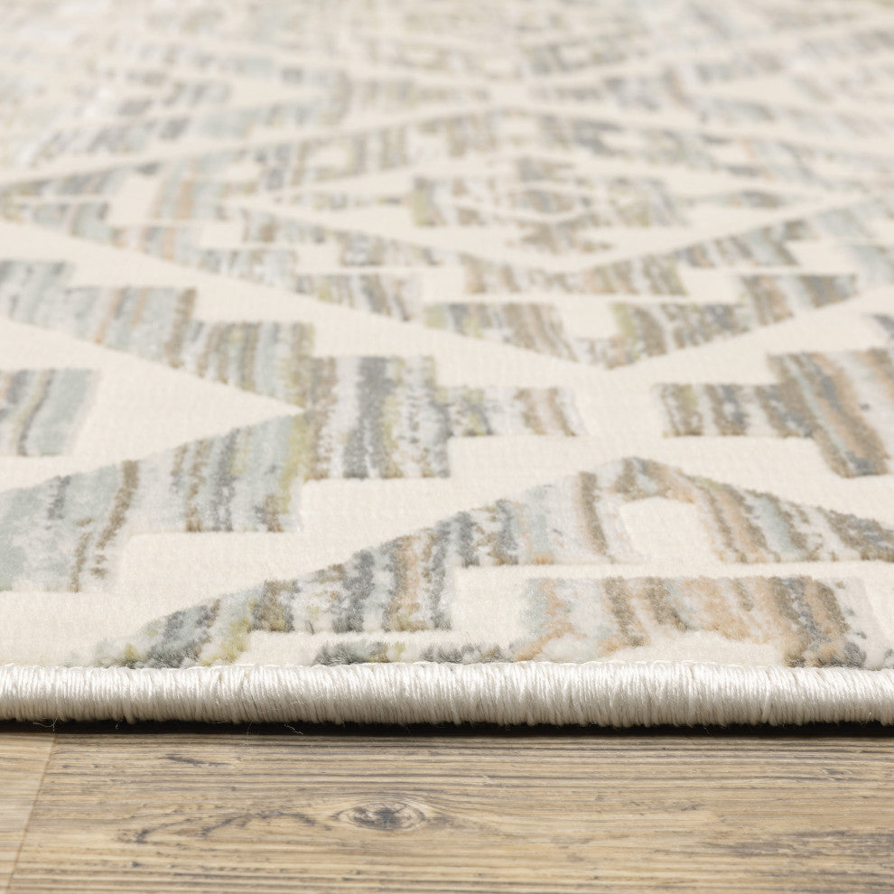 Oriental Weavers Capistrano Indoor Rug Ivory/ Grey 9'10" X 12'10"