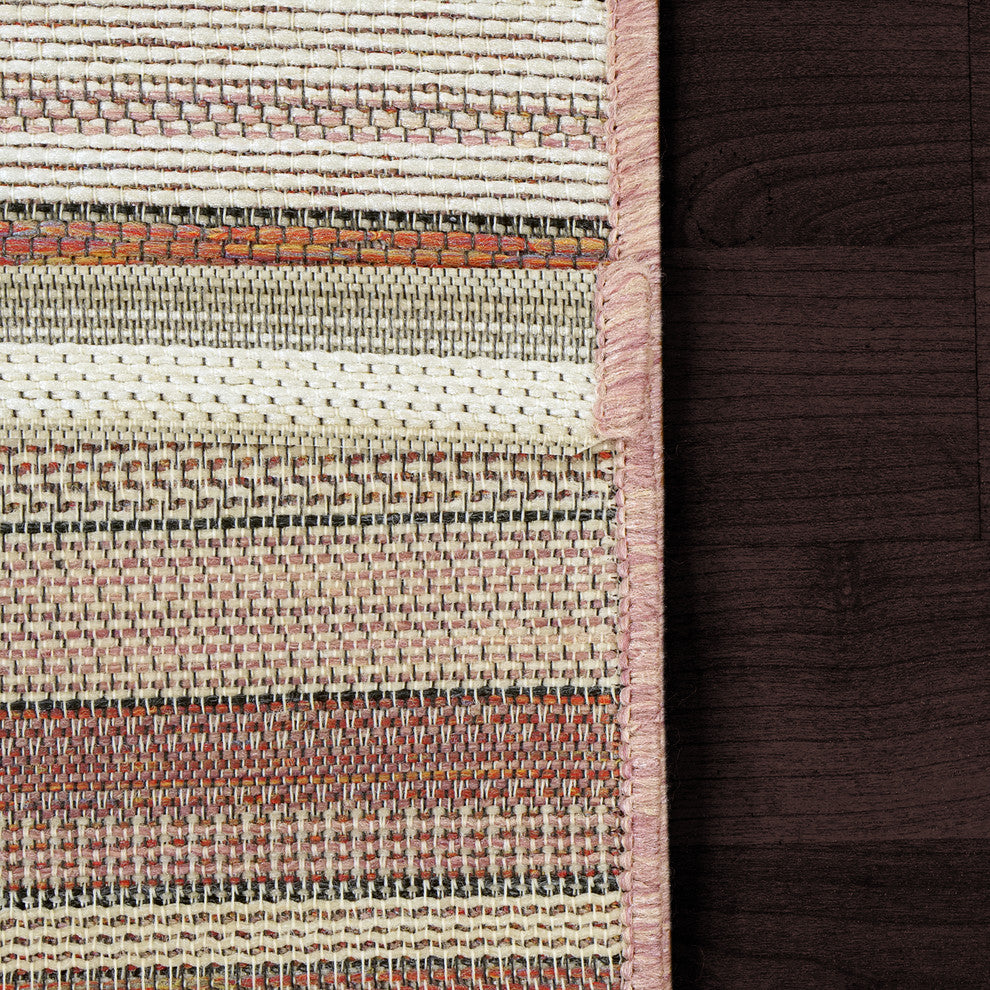 Newport Blush And Ivory Area Rug, 2'2"X7'7"