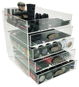 OnDisplay Ultimate Diva Cosmetic Organization Station - 12" Cube - Gold/Silver
