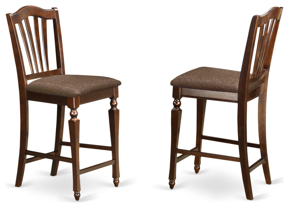 3 Pc Dining Counter Height Set - Kitchen Dinette Table, 2 Counter Height Stool