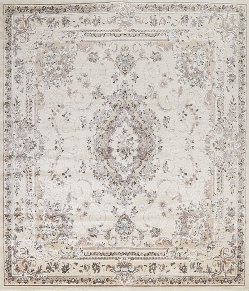 Floral Medallion Turkish Transitional Oriental Rug Traditional Carpet 10x10