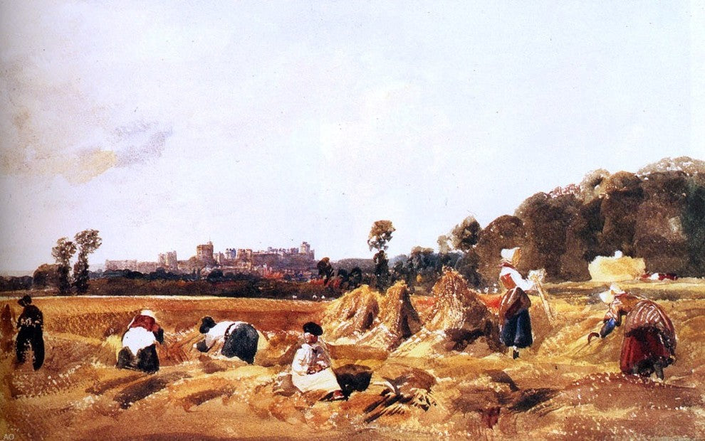 Peter De Wint Cornfield Windsor Wall Decal