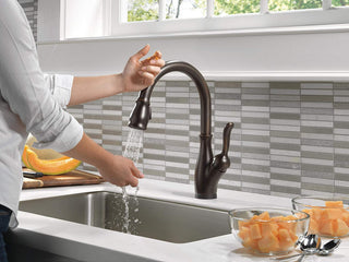 Oil Rubbed Bronze Touch Kitchen Faucet with Pull-Down Sprayer and Touch2O Tech