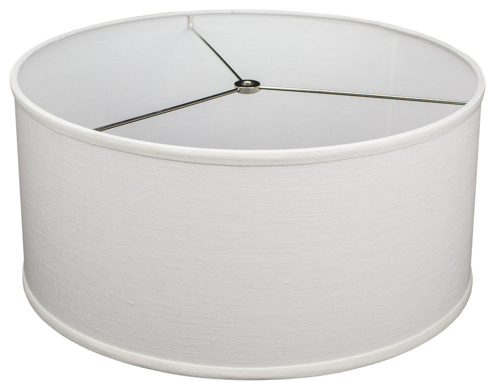 Fenchel Shades 17"x17"x8" Spider Attachment Drum Lamp Shade, Designer Line