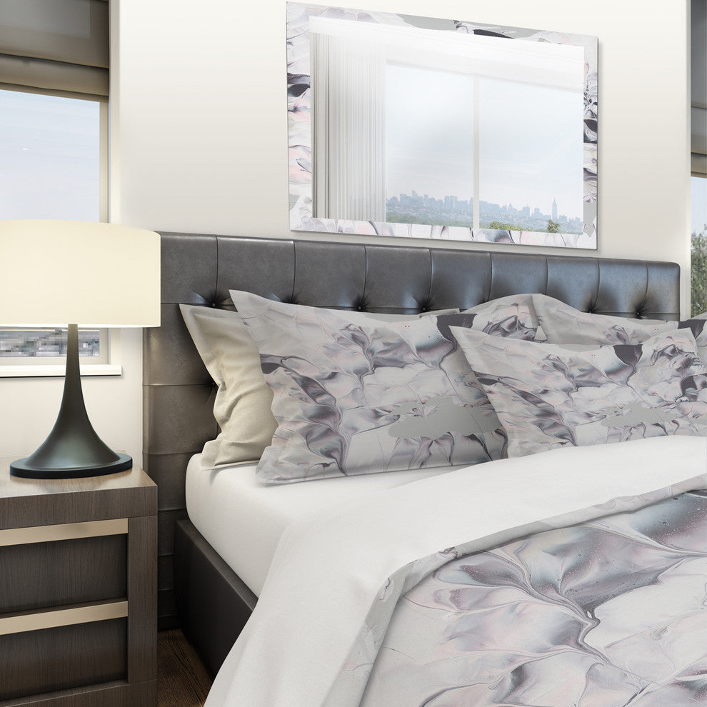 Light and Shadow Iii Geometric Duvet Cover Set, Twin