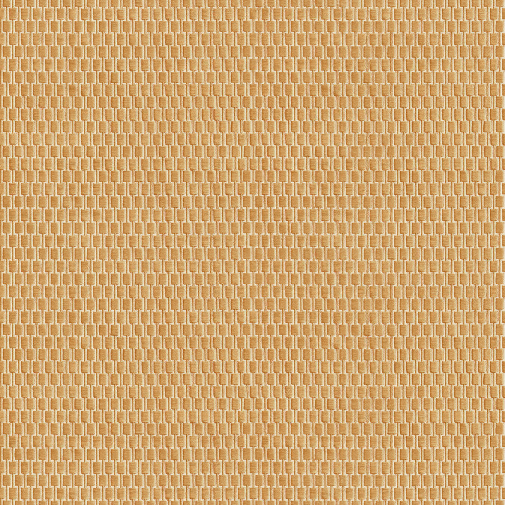 Geometric Textured Wallpaper, Structured Boxes, Orange Ecru, 1 Roll