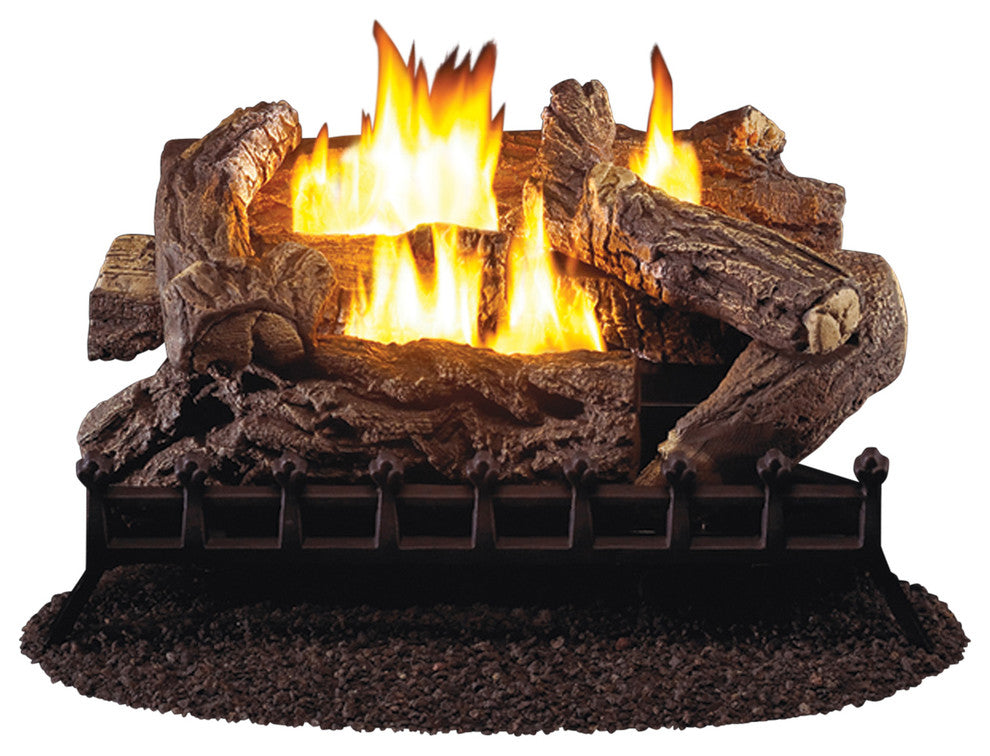 30" Ventless Natural Gas Log Set, 40,000 BTU