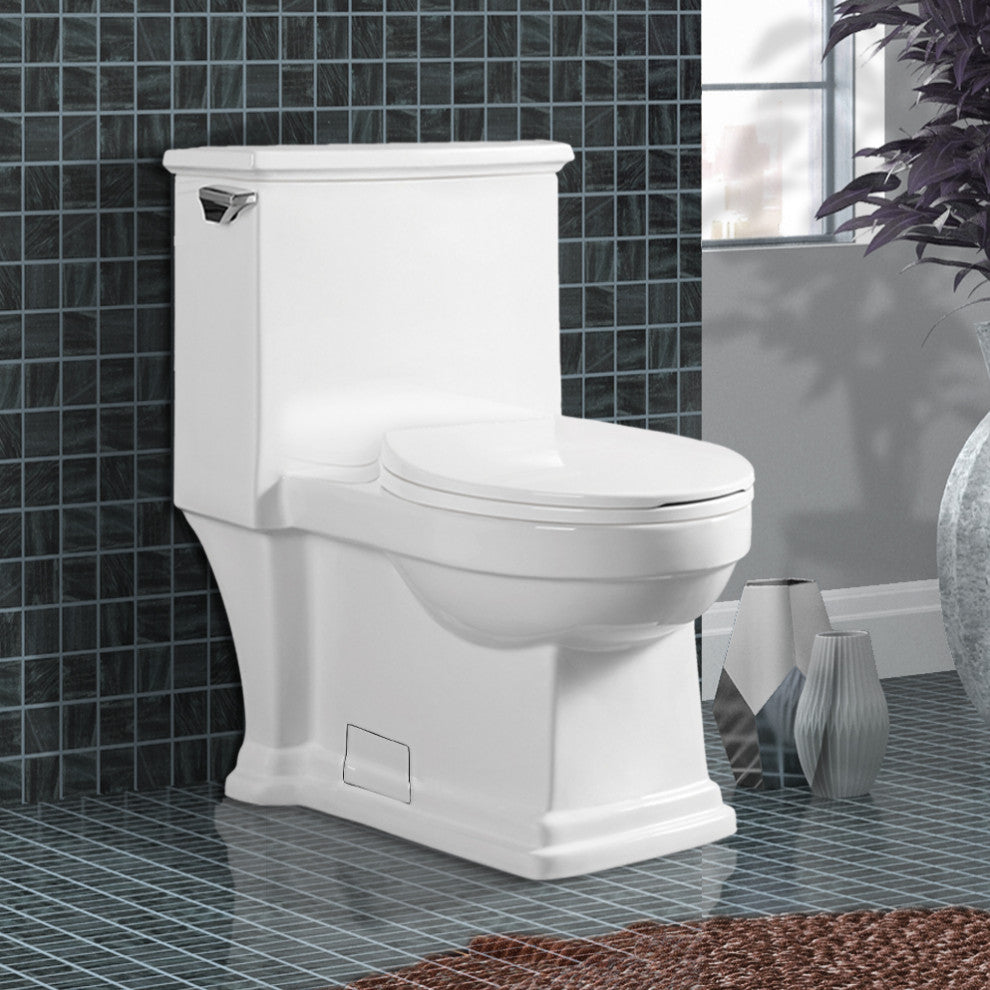 Modern One Piece Elongated Toilet Ada Compliant