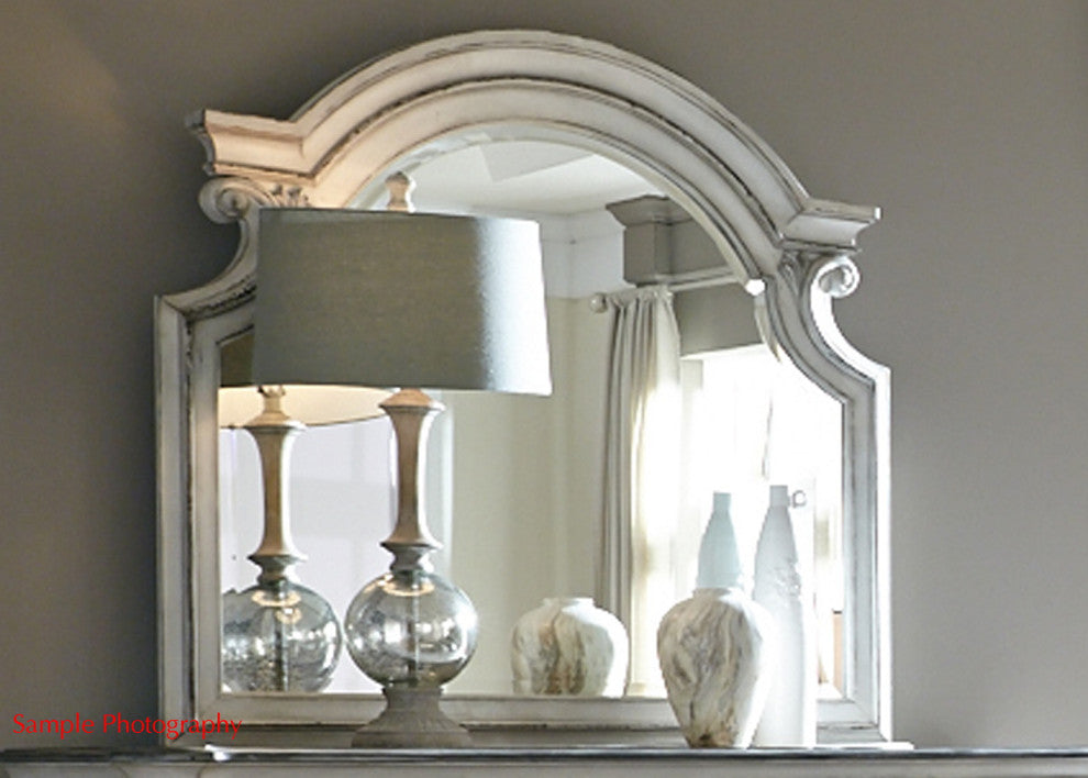 Liberty Magnolia Manor Mirror in Antique White 244-BR51 EST SHIP TIME APPX 4