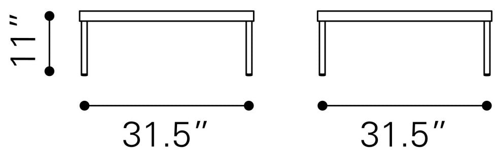 Lounge Coffee Side Table, Aluminum, Metal, Gray, Outdoor Patio Balcony