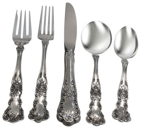 Gorham Sterling Silver Buttercup 5-Piece Place Set with Cream Soup Spoon