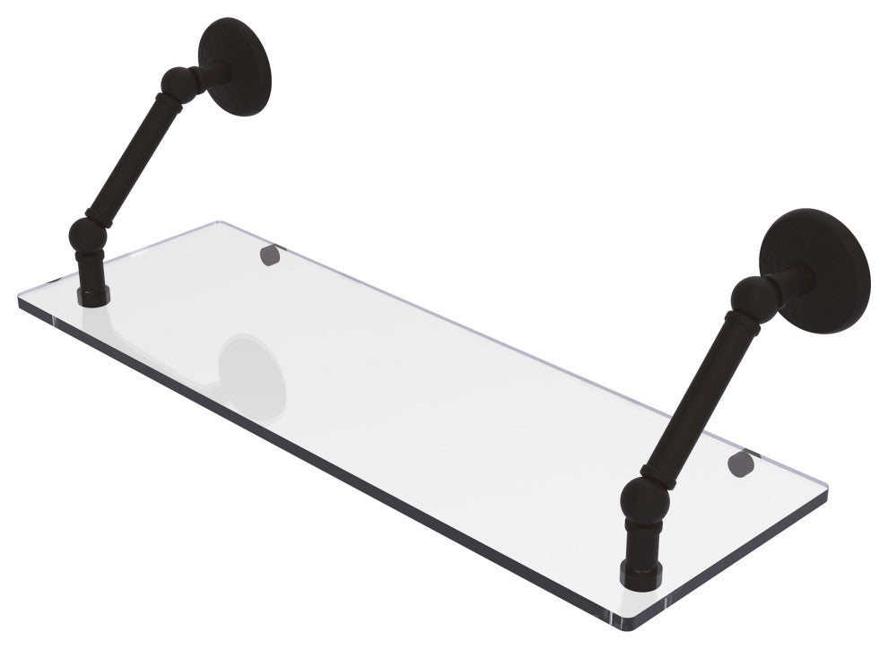 Prestige Monte Carlo 24" Floating Glass Shelf, Oil Rubbed Bronze