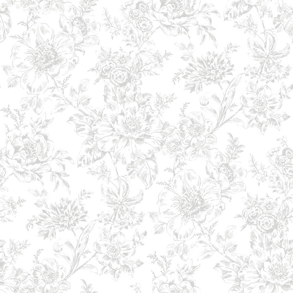 Grey Wren Peel and Stick Wallpaper