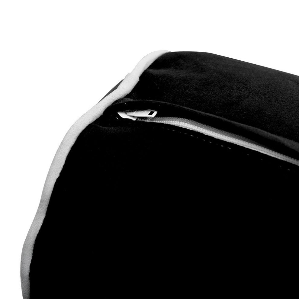 STYLE V6 TwinXL Velvet ContrastPipe Indoor Daybed Bolster Pillow|CoverOnly|AD374