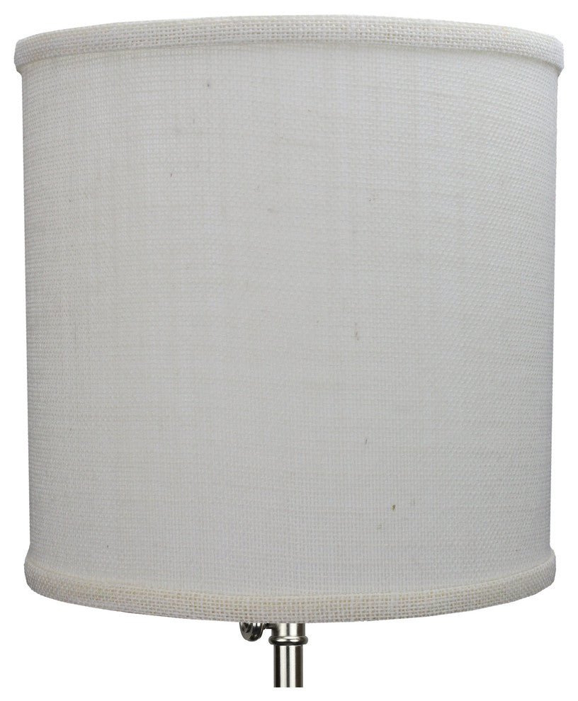 FenchelShades Drum Lampshade 10"x10"x10", Burlap Off White