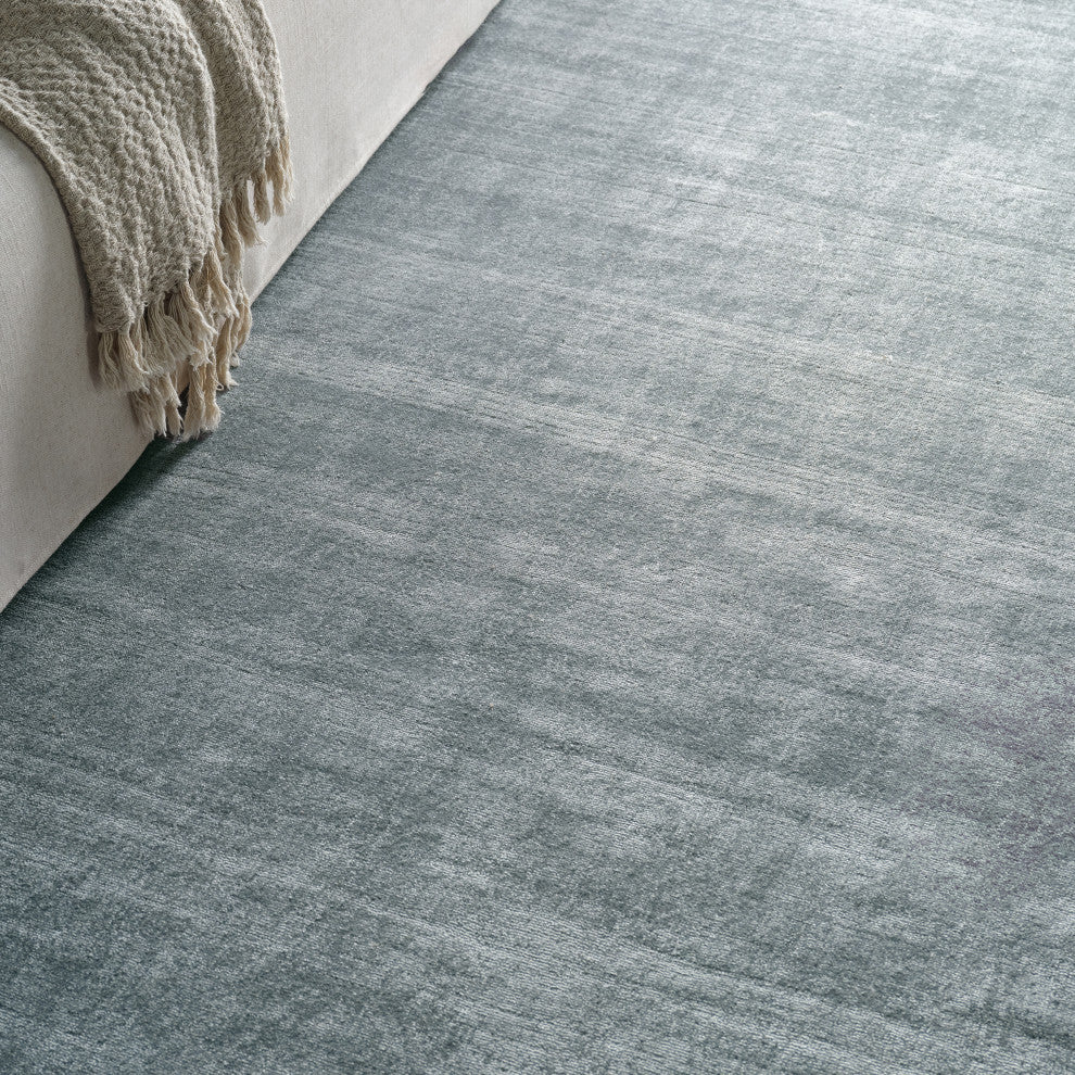 Jaipur Living Arcus FTR08 Handmade Solid Blue Area Rug, 7'9"x9'9"