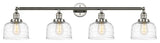 Innovations Bell 4-Light Large Bath Vanity Light 215-PN-G713, Polished Nickel