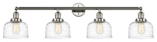 Innovations Bell 4-Light Large Bath Vanity Light 215-PN-G713, Polished Nickel