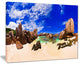 "Tropical Beach at Seychelles" Canvas Print