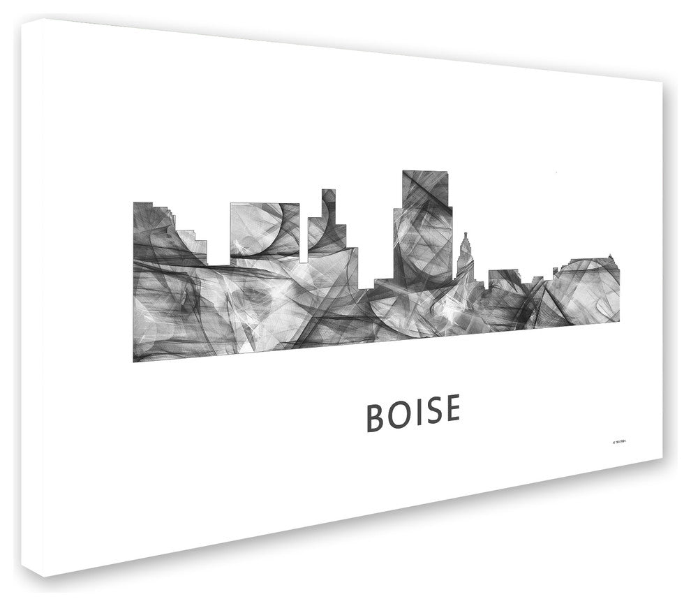 'Boise Idaho Skyline' Canvas Art, 24x16