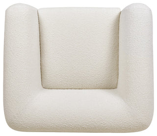 Alpine 44" Sherpa Arm Chair, Ivory White Boucle