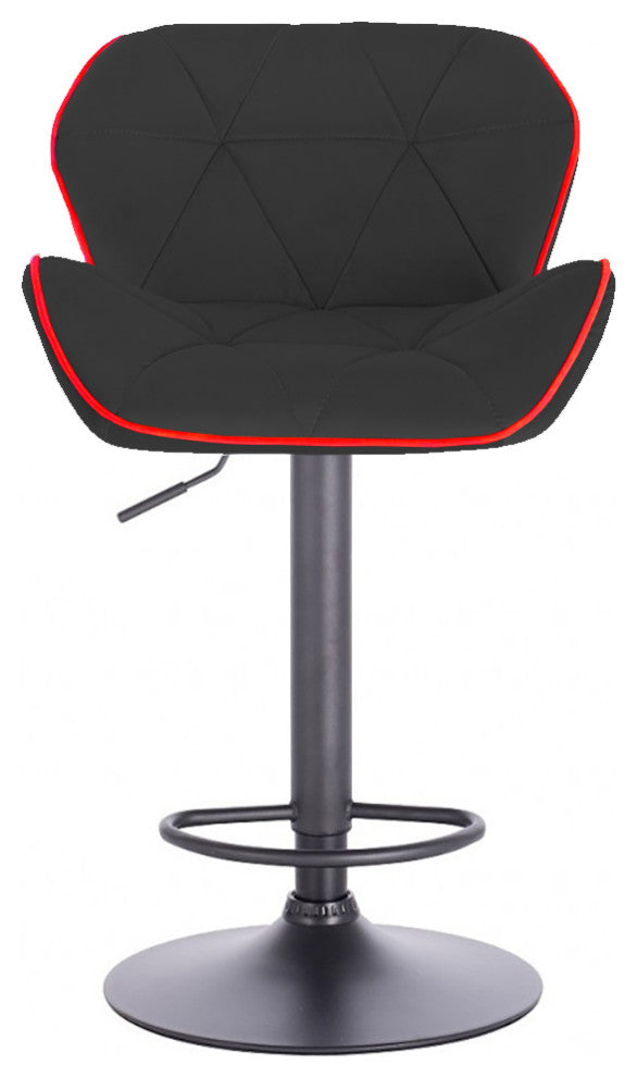 Modern Home Luxe Spyder Contemporary Adjustable Suede Barstool - Modern Comfort
