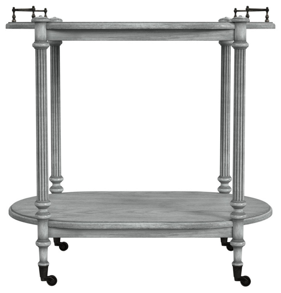Kathleen 2 Tier Bar Cart, Gray