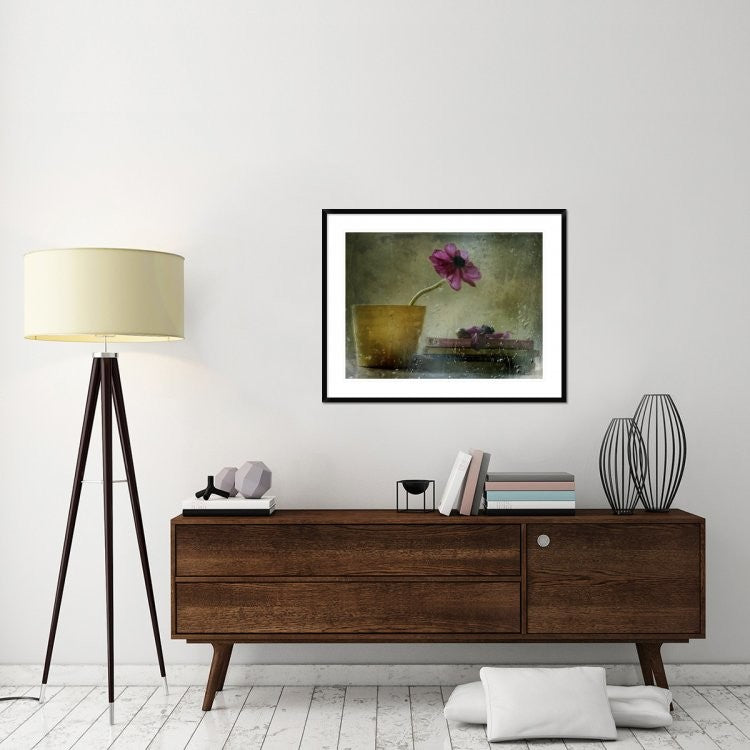 "A Day To Stay At Home" Framed Digital Print by Delphine Devos, 40x32"