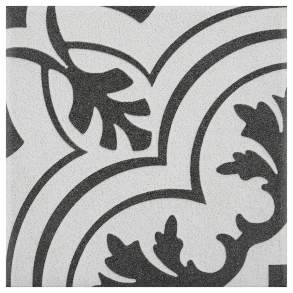 Twenties Mini Ceramic Floor and Wall Tile, White