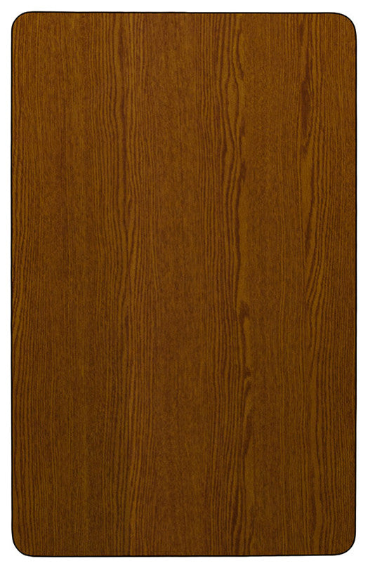 30''Wx48''L Oak Hp Laminate Activity Table-Adjustable Legs