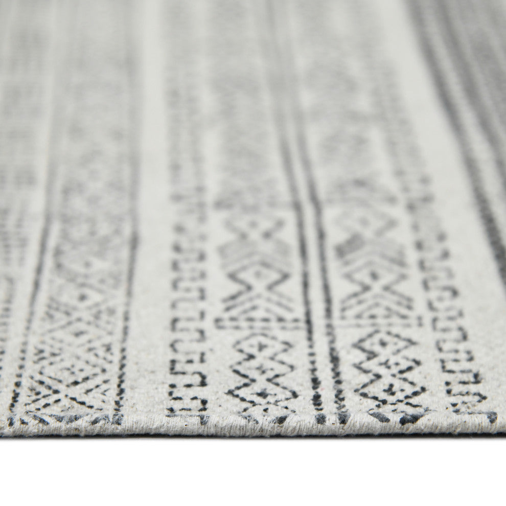 DUNE Alliya Area Rug, Gray, 7'6" x 10', Geometric