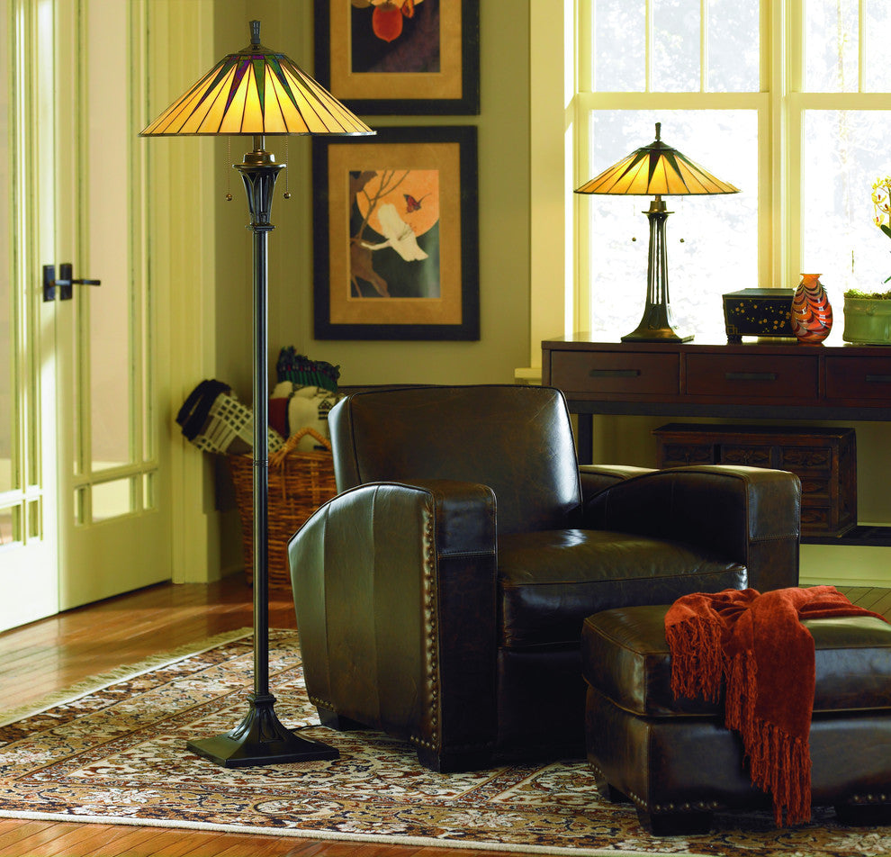 Quoizel Gotham Two Light Floor Lamp TF9397VB