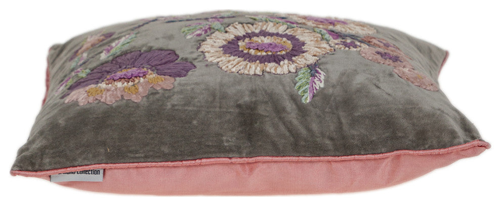 Parkland Collection Penelope Transitional Beige Pillow Cover With Poly Insert