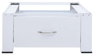 vidaXL Double Washing and Drying Machine Pedestal Washer and Dryer Stand White, 220.5 Lb With Drawer
