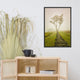 Calming Morning Rural Landscape Framed Photo Paper Wall Art Prints, Black, 24" X 36"